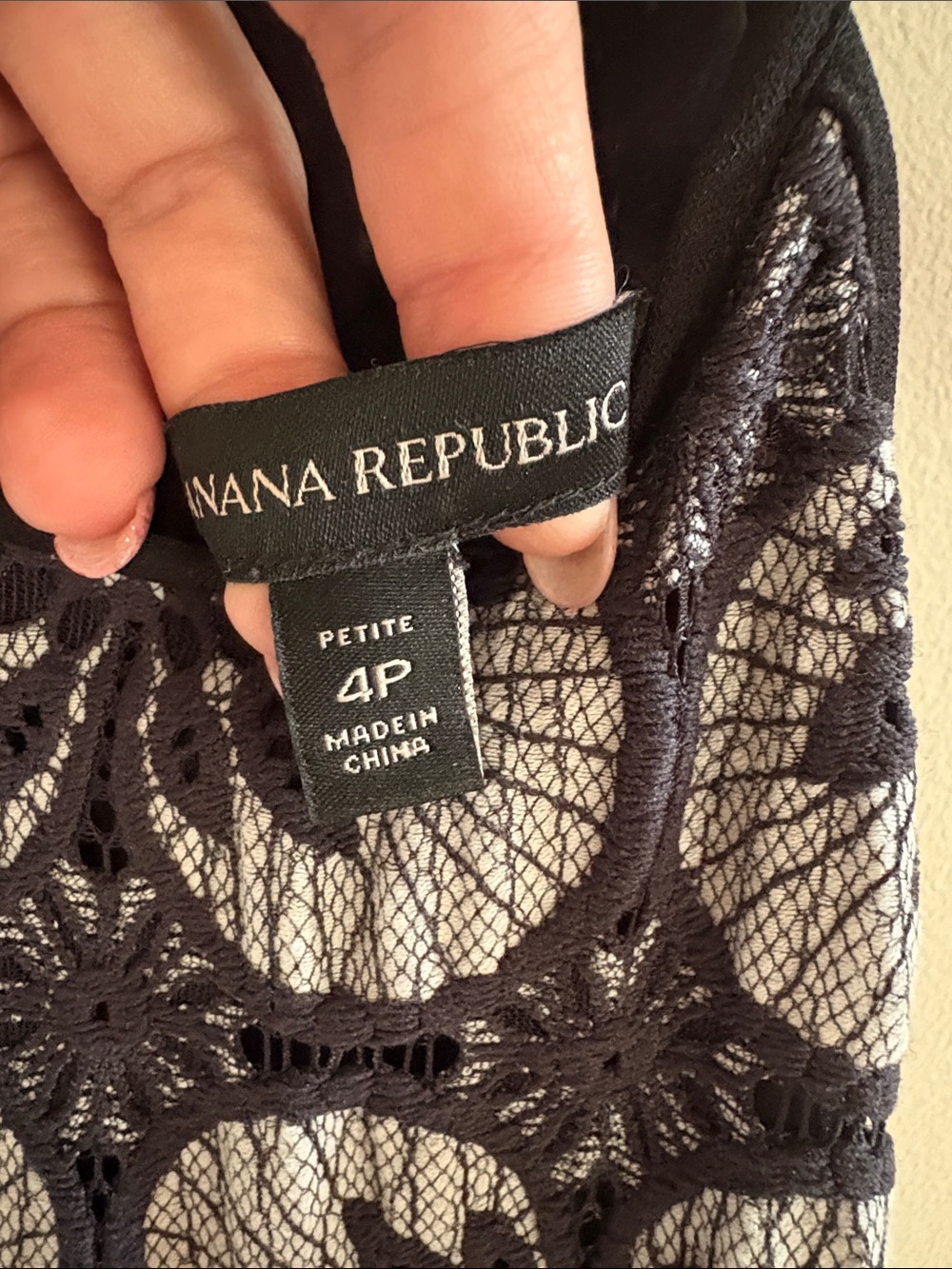 Banana Republic Black and White Floral Lace Halter Midi Ruffle Mermaid Dress - Picture 3 of 7